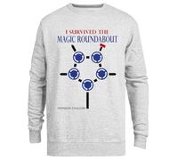 Le Manège Magique Pull Ras Du Cou Unisexe Gris Grey Crewneck Unisex Jumper