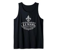 Le Mans Sarthe France Ornée Fleur de Lis Blanc Débardeur