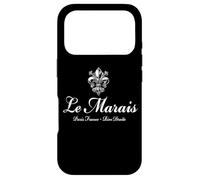 Le Marais Paris Rive Droite Vintage Fleur de Lis Coque pour iPhone 17 Pro