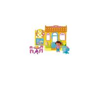 Jouet - MATTEL - Dora l'exploratrice - Contient 1 figurine Dora - Plus de 15 accessoires - Table et 2 chaises