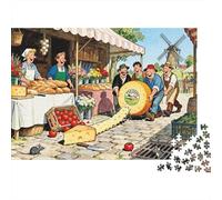 Le marché des Agriculteurs Cheese Wheel Chase Puzzle en Bois Imperméable DIY Puzzles De 1000 Pièces pour Adultes Impossible Jeux De Stimulants