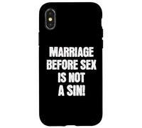 Le Mariage Avant Le Sexe n'est Pas Un péché drôle catholique Coque pour iPhone X/XS