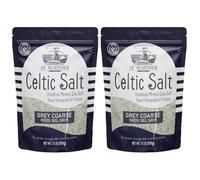 LE MARINIER CELTIC SALT Le Marinier - Sel de mer français gris épais, 1 livre - 18 onces, lot de 2 - Sel de mer français non raffiné, riche en minéraux, 100 % naturel, sel de mer récolté