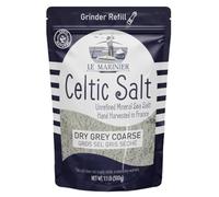 LE MARINIER Sel celtique - Sel de mer épais gris sec - 0,5 kg - 510,3 g + 82 minéraux - 100 % naturel - Sel de mer français non raffiné - Sel minéral celtique récolté à la main - Sel Gris, sel de mer
