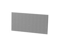 LE MARQUIER-Crédence centrale coloris gris en inox Le Marquier - 80 x 1,5 x 40,6 cm