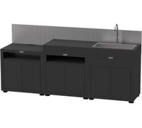 LE MARQUIER Meuble de cuisine extérieure MC803ECE13 cuisine 3 élèments noirs Noir