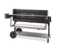 Barbecue à charbon Mechoui Le Marquier 120 x 32 sur chariot roulant