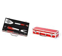 LE MARQUIER - Mallette 3 Ustensiles Rouge (Pince, Spatule Et Fourchette)