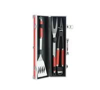 LE MARQUIER-Mallette rouge 3 ustensiles (pince, spatule et fourchette) Le Marquier