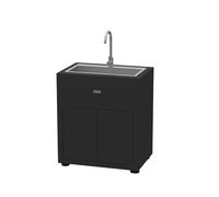 Le Marquier Meuble avec évier intégré MC80PEVE13 80 x 55 cm Noir