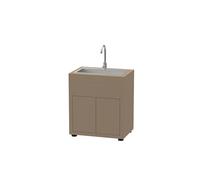 LE MARQUIER Meuble avec Evier Integre, 80 X 55 cm Taupe