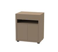 Meuble Avec Tablette, 80 X 55 Cm Taupe