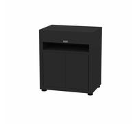 LE MARQUIER-Meuble avec tablette coloris noir en acier Le Marquier - 80 x 55 cm