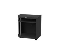 Meuble cuisson arrondi pour cuisine extérieure Le Marquier côté gauche - Noir