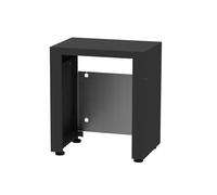 LE MARQUIER Meuble frigo 80x55 cm Noir pour Jardin et extérieur | Acier électrozingué