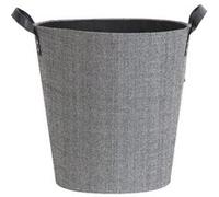 - Panier A Bûches Et A Granules Dama Rond Gris