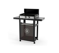Le Marquier Plancha à gaz Le Marquier 2 brûleurs 4 kW + chariot - 50 x 35 cm - PLFO250DC