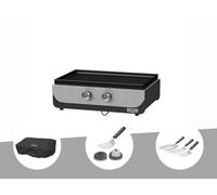 LE MARQUIER Plancha Original Electrique 260 Duo + Housse de Protection + Kit de Nettoyage + Kit 3 spatules