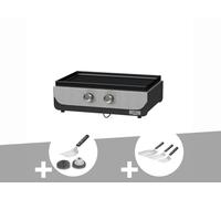 LE MARQUIER Plancha Original Electrique 260 Duo + Kit de Nettoyage + Kit 3 spatules