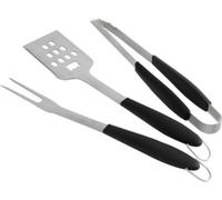 Le Marquier Set 3 ustensiles AGR02 inox pour barbecue ou plancha