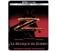 Le Masque De Zorro - 4k Ultra Hd + Blu-Ray - Édition Boîtier Steelbook 25ème Anniversaire