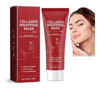 Le masque enveloppant au collagène hydrate et nourrit en profondeur, améliore l'élasticité de la peau, rétrécit les pores, réduit les rides et ridules et unifie le teint