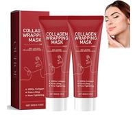 Le masque enveloppant au collagène hydrate et nourrit en profondeur, améliore l'élasticité de la peau, rétrécit les pores, réduit les rides et ridules et unifie le teint