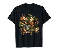 Le Masque Tiki mène Une Petite Parade de la Jungle T-Shirt