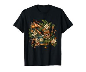 Le Masque Tiki mène Une Petite Parade de la Jungle T-Shirt