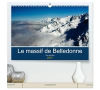Le massif de Belledonne, vues sur les Alpes (Calendrier mural haut de gamme 2027 DIN A2 vertical), CALVENDO calendrier mensuel: Survol du massif de Belledonne
