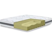 Le matelas double en pierre blanche King Size 200x200 Carbon, Antibactérien, Antiacarien, Antiallergique. | Hauteur 20 cm | Fabriqué en Italie