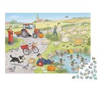 Le Matin du Chaos du Poste Pat Puzzle en Bois Imperméable Puzzles De 1000 Pièces pour Adultes Coloré De Décoration pour La Maison