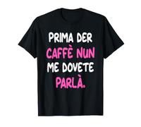 Le Matin, ne me Parlez Pas de Phrases Romaines sympathiques sur Le café T-Shirt
