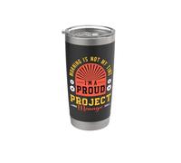 Le matin n'est pas mon heure, je suis chef de projet Scrum Master Gobelet isotherme en acier inoxydable double paroi