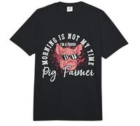 Le Matin n'est Pas Mon Heure, Je suis Fier d'être propriétaire de cochons, éleveur de porcs Comfort Colors Adult Heavyweight T-Shirt