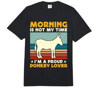 Le Matin n'est Pas Mon Heure, Je suis fière de posséder Un âne et d'aimer Les ânes Comfort Colors Adult Heavyweight T-Shirt