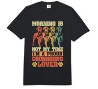 Le Matin n'est Pas Mon Heure, Je suis fière de posséder Un Chien Coonhound Lover Comfort Colors Adult Heavyweight T-Shirt
