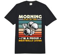Le Matin n'est Pas Mon Heure, Je suis Un Amateur de boulettes de Viande Italiennes Comfort Colors Adult Heavyweight T-Shirt