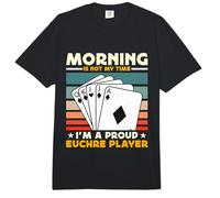 Le Matin n'est Pas Mon Heure, Je suis Un Amateur de Cartes Euchre Player Comfort Colors Adult Heavyweight T-Shirt