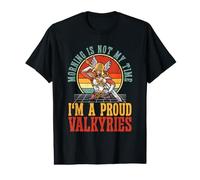 Le Matin n'est Pas Mon Heure, Je suis Un Fier Guerrier Viking | Valkyries T-Shirt Graphique avec Valeur