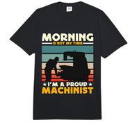 Le Matin n'est Pas Mon Heure, Je suis Un Fier machiniste de Machines à Commande numérique Comfort Colors Adult Heavyweight T-Shirt