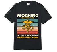 Le Matin n'est Pas Mon Temps Infirmière correctionnelle Infirmière correctionnelle Comfort Colors Adult Heavyweight T-Shirt