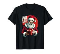 Le Mauvais Noël Arrive en Ville - Père Noël Effrayant T-Shirt