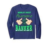 Le Meilleur Banquier du Monde Style Humoristique Manche Longue