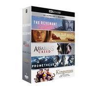 Meilleur De La 4k : The Revenant + Seul Sur Mars + Assassin's Creed + Prometheus + Kingsman : Services Secrets - 4k Ultra Hd + Blu-Ray + Digital Hd