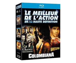 Le Meilleur De L'action En Haute Définition : L'agence Tous Risques + Colombiana + Unstoppable - Pack - Blu-Ray