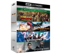 Le Meilleur De L'aventure - Coffret : Jumanji : Bienvenue Dans La Jungle + Spider-Man : Homecoming + Sos Fantômes + La Tour Sombre - 4k Ultra Hd + Blu-Ray