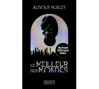 Le meilleur des mondes Edition spéciale Fnac avec effet miroir sur l’intégralité de la couverture, vernis sélectif blanc et rabats, intégrée dans un coffret noir avec marquage à chaud holographique - 