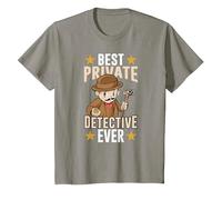 Le Meilleur Détective Privé De Tous Les Temps Enquêteur T-Shirt, Enfant, Ardoise, 2 Ans