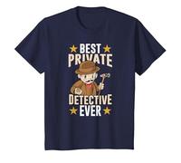 Le Meilleur Détective Privé De Tous Les Temps Enquêteur T-Shirt, Enfant, Bleu Marine, 3 Ans